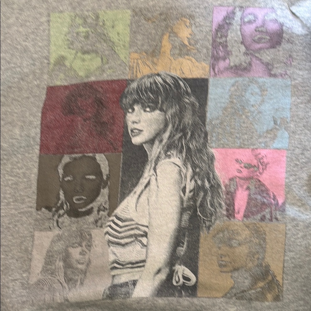 Taylor Swift The Era’s Tour Men's Grey Zip-Up Sweater
